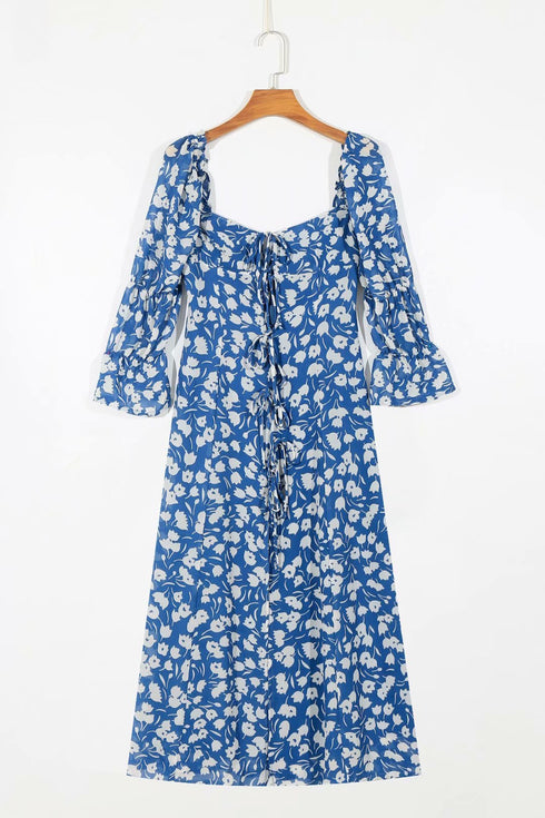 Vintage print maxi dress - ROUTINE FASHION