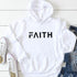 Faith Letter Print Women Hoodies - ROUTINE FASHION