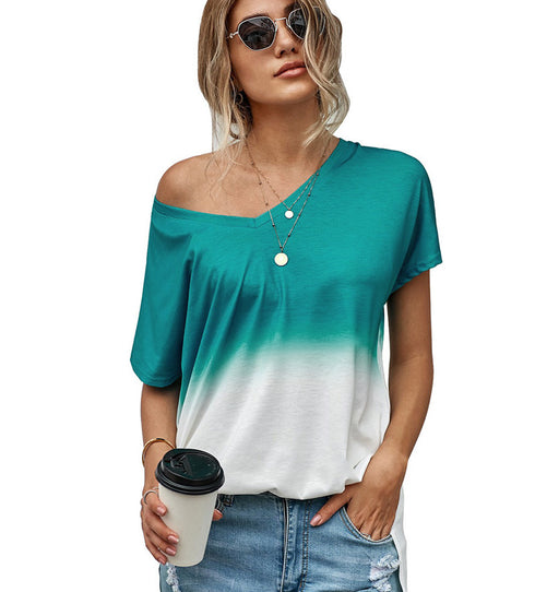 Women's blouse with gradient print - ROUTINE FASHION