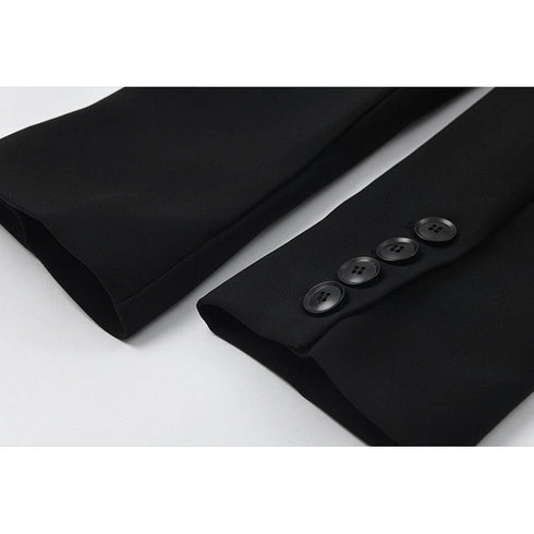 Women's girdle design blazer - ROUTINE FASHION