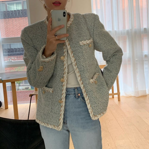 Short fragrant woolen coat - ROUTINE FASHION