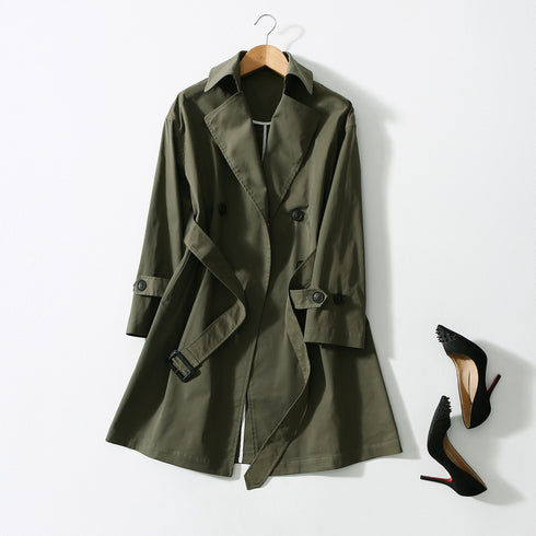 Classic Double-breasted Trench Coat - ROUTINE FASHION