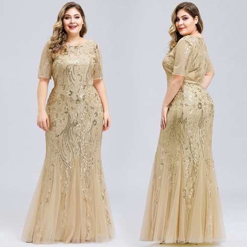 Plus Size Evening Party Dresses - ROUTINE FASHION