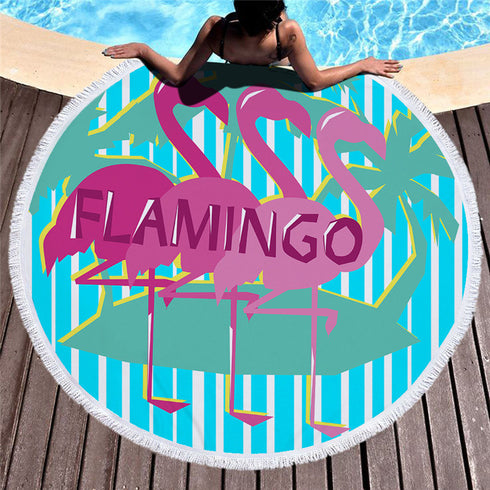 Printed beach towel microfiber bath towel beach cushion - ROUTINE FASHION