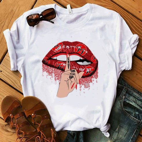 Women's short - sleeved T-shirt blouse - ROUTINE FASHION