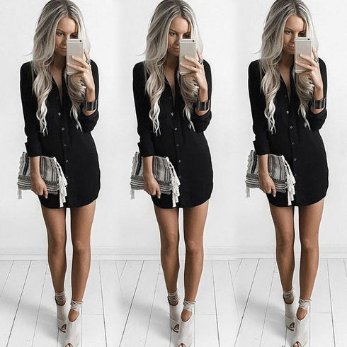 Long Sleeve Shirt Casual Blouse - ROUTINE FASHION