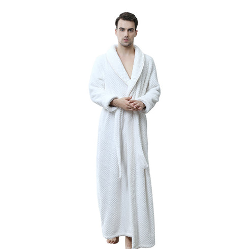 Thick waist velvet bathrobe - ROUTINE FASHION