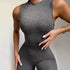 Sleeveless fitness sports jumpsuit women - ROUTINE FASHION