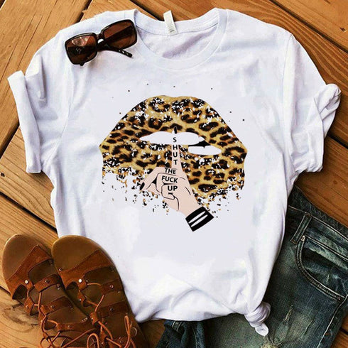 Women's short - sleeved T-shirt blouse - ROUTINE FASHION