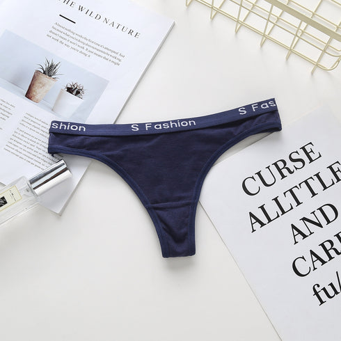 Women's cotton thong panties - ROUTINE FASHION