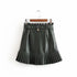 PU leather pleated skirt - ROUTINE FASHION