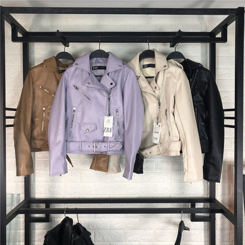 Women's leather jacket - ROUTINE FASHION