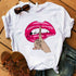 Women's short - sleeved T-shirt blouse - ROUTINE FASHION