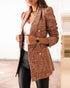 Long Sleeve Double Breasted Blazer Jacket Women - ROUTINE FASHION
