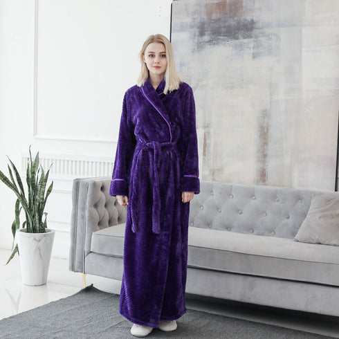 Gown Women Winter Warm Bathrobe Pajamas - ROUTINE FASHION