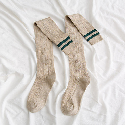 Over the knee socks women high tube thigh socks - ROUTINE FASHION