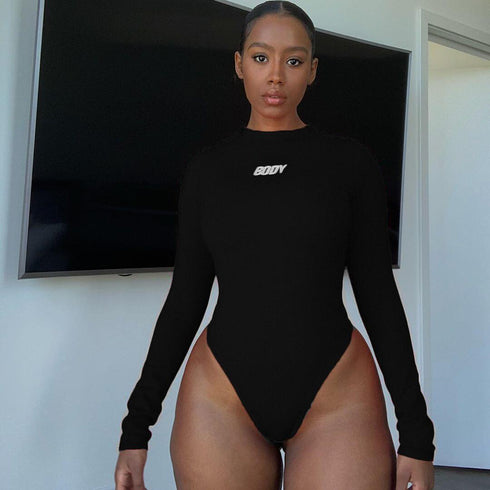 High cross bodysuit - ROUTINE FASHION