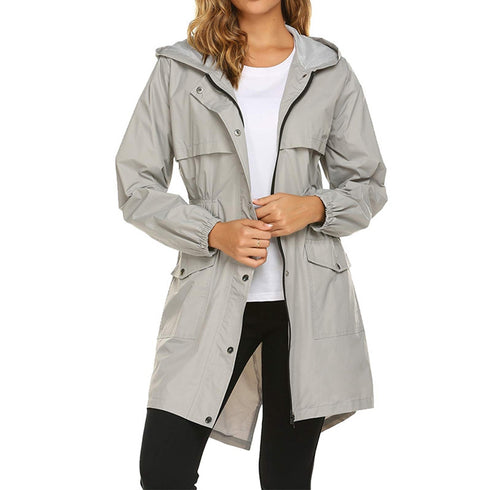 Women's Lightweight Hooded Long - ROUTINE FASHION
