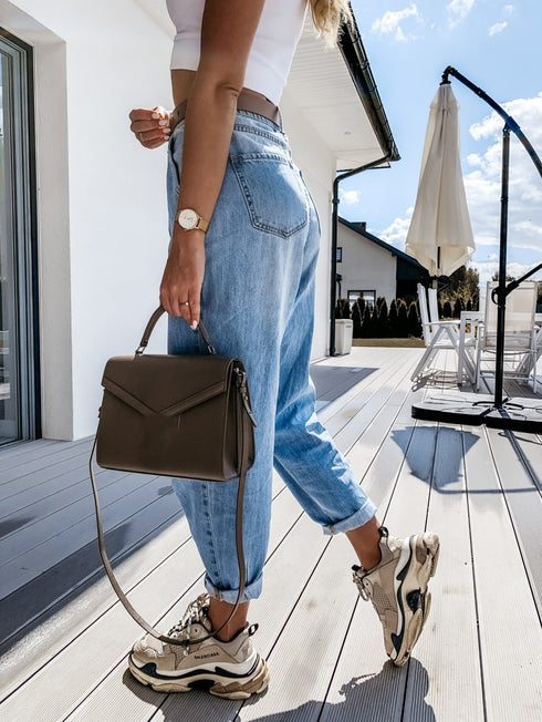 Thin women's jeans straight leg pants - ROUTINE FASHION