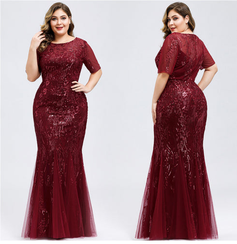 Plus Size Evening Party Dresses - ROUTINE FASHION