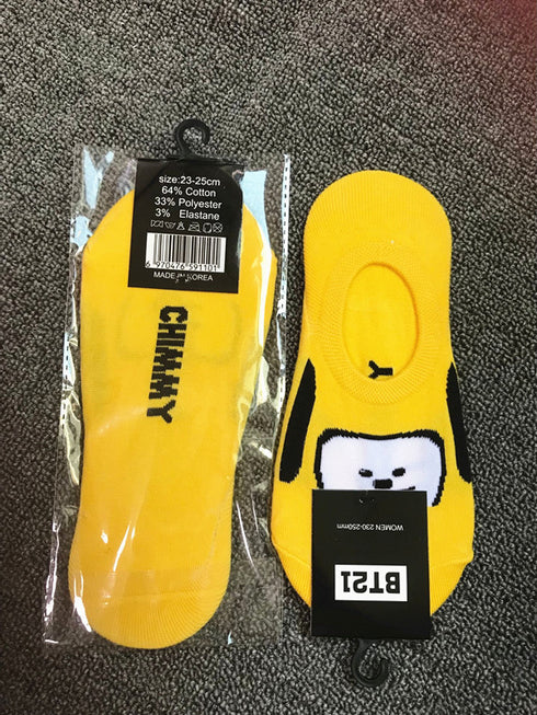 Cartoon boat socks men and women socks shallow mouth socks cotton thin section invisible socks - ROUTINE FASHION