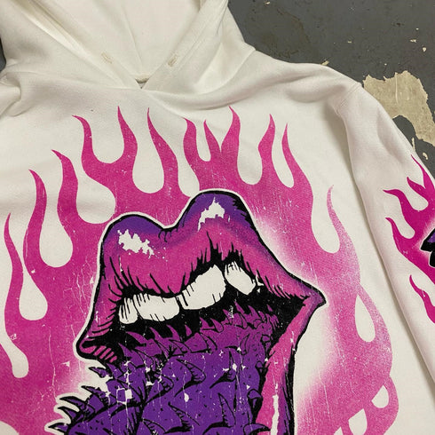 Printed Loose Men And Women With Hooded Sweatshirt - ROUTINE FASHION