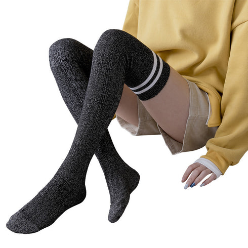 Over the knee socks women high tube thigh socks - ROUTINE FASHION