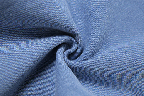 High Waist Slim Straight Pants Ripped Casual Jeans - ROUTINE FASHION