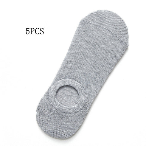 Socks Men And Women Solid Color Boat Socks Spring Invisible Socks Socks Socks Net Red Men'S Socks - ROUTINE FASHION