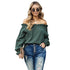 Chiffon Shirt Women'S Ruffled Neckline Lantern Sleeve Temperament Blouse - ROUTINE FASHION