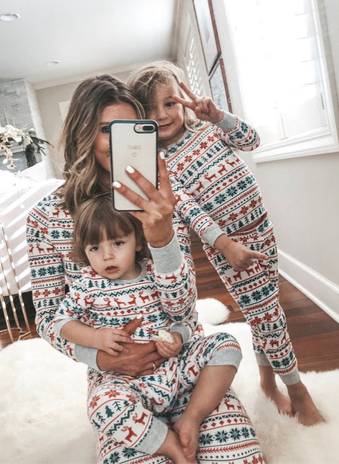 Christmas Pajamas Family Matching New Year Father Mother Kids Baby Look Clothes Set Dad Mom And Daughter Son Pyjamas Outfit - ROUTINE FASHION