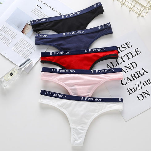 Women's cotton thong panties - ROUTINE FASHION