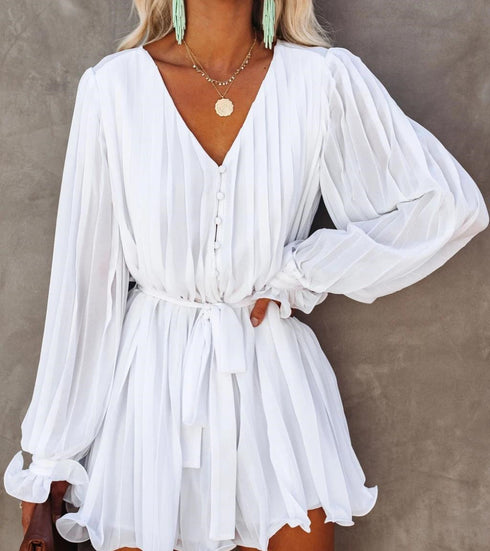 Pleated Chiffon Skirt skirt dress - ROUTINE FASHION