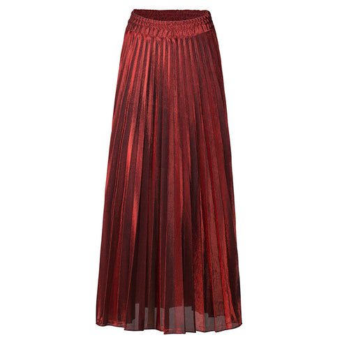 New Pleated Skirt Long Skirt - ROUTINE FASHION