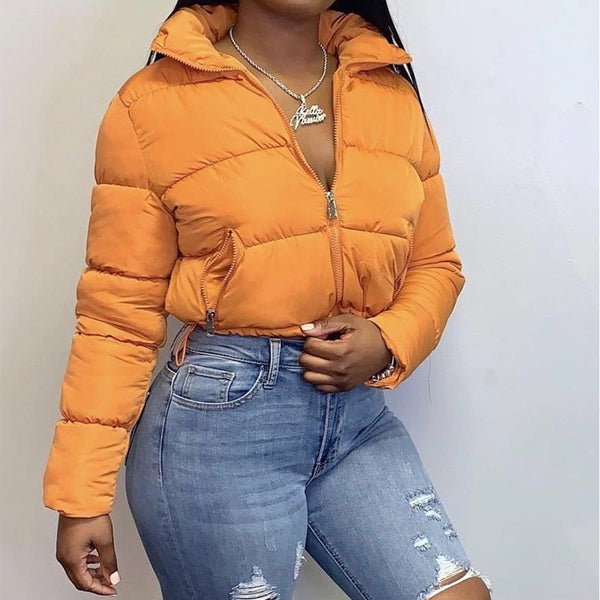 Stand-up collar warm casual down jacket - ROUTINE FASHION