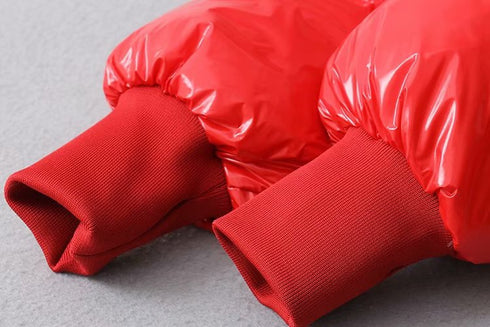 Women's Short Glossy Padded Down Jacket - ROUTINE FASHION