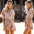 Women Floral Print Jumpsuits Beach - ROUTINE FASHION