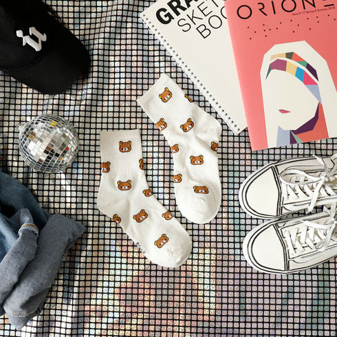 Cartoon socks women tube socks - ROUTINE FASHION