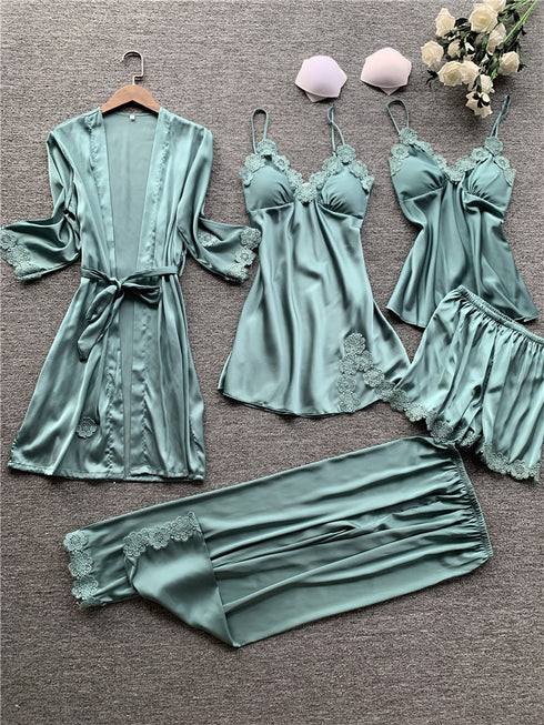 Five - piece pyjamas with breast pad - ROUTINE FASHION