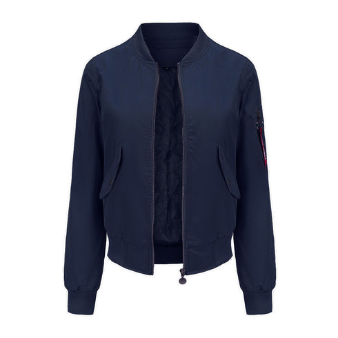 Women's Bomber Jacket Baseball Jacket Spring And Autumn - ROUTINE FASHION