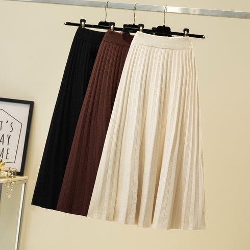 Mid-length pleated skirt skirt - ROUTINE FASHION