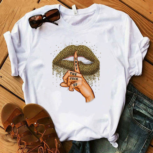Women's short - sleeved T-shirt blouse - ROUTINE FASHION