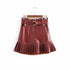 PU leather pleated skirt - ROUTINE FASHION
