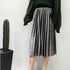 Gold velvet pleated skirt - ROUTINE FASHION