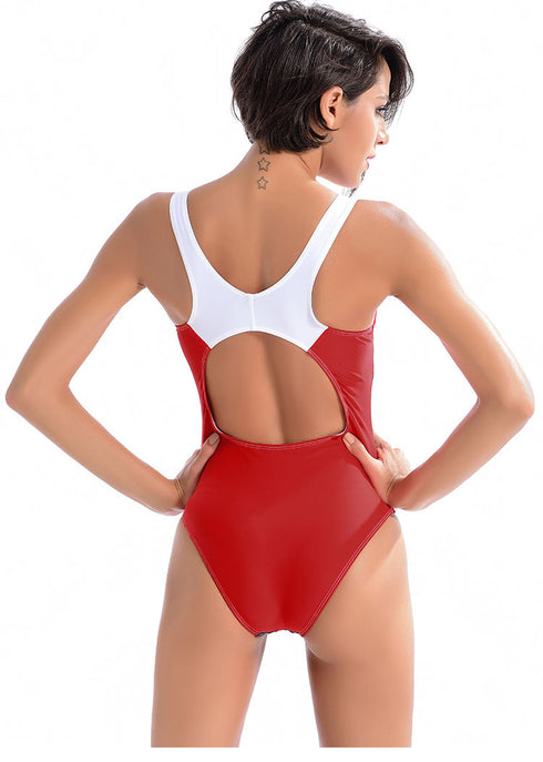 Triangle one-piece swimsuit women - ROUTINE FASHION