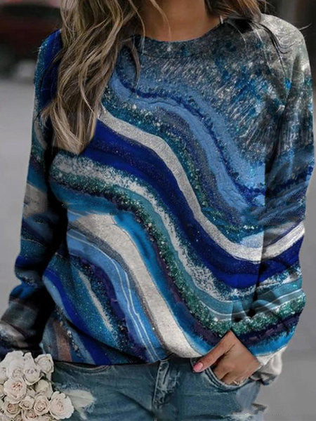 Printed round neck jumper - ROUTINE FASHION