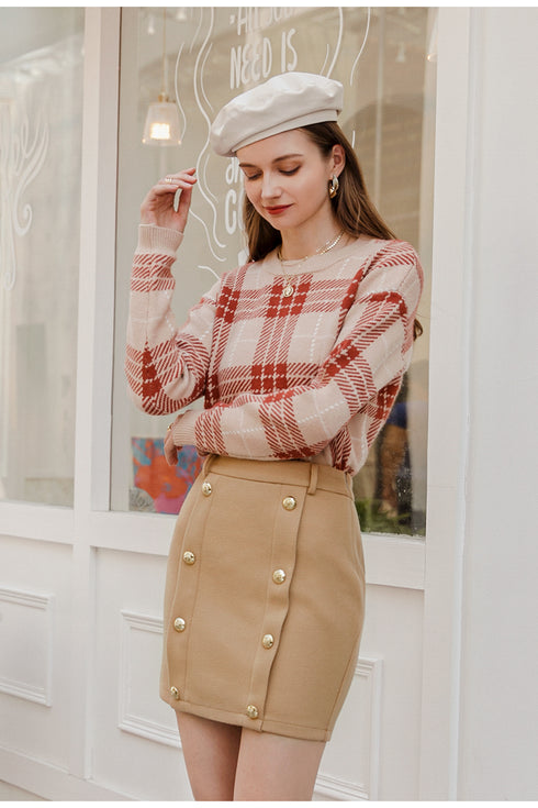 A-line skirt temperament all-match short skirt - ROUTINE FASHION