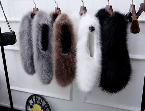 Faux Fox Fur Short Slim Waistcoat - ROUTINE FASHION