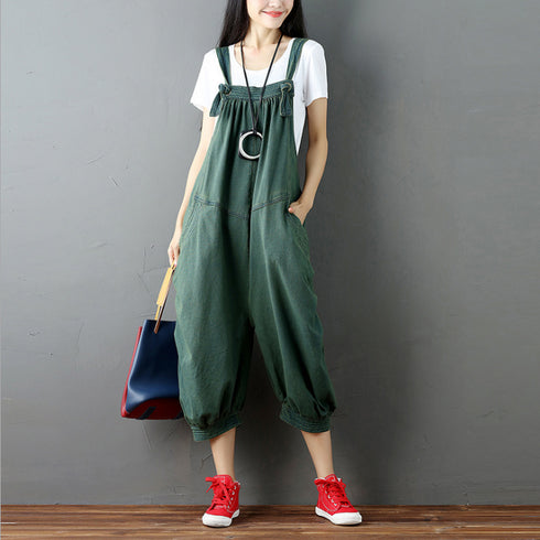 Women Casual Drop Crotch Jumpsuits - ROUTINE FASHION