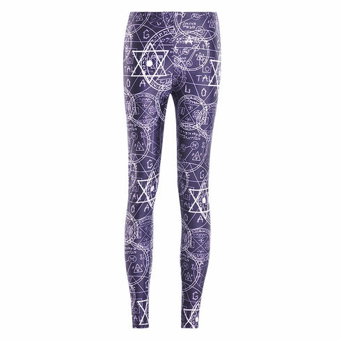 Digital printing leggings tights nine pants women - ROUTINE FASHION